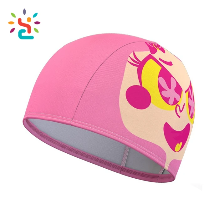 Personalized Custom Printing Swim Caps For Water Sports Children Kids Swimming Caps Wholesale