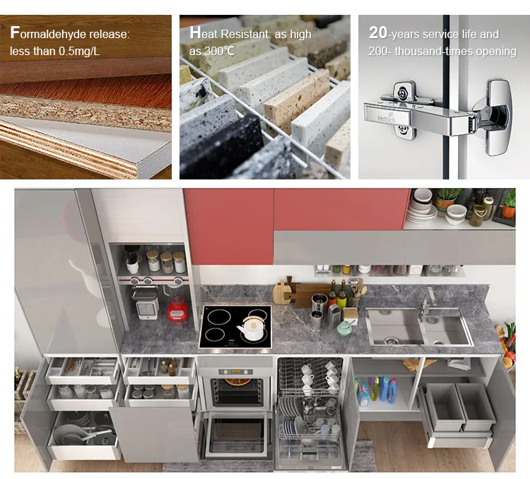 Mauritius Custom Fabricate Melamine Modular Kitchen Buy