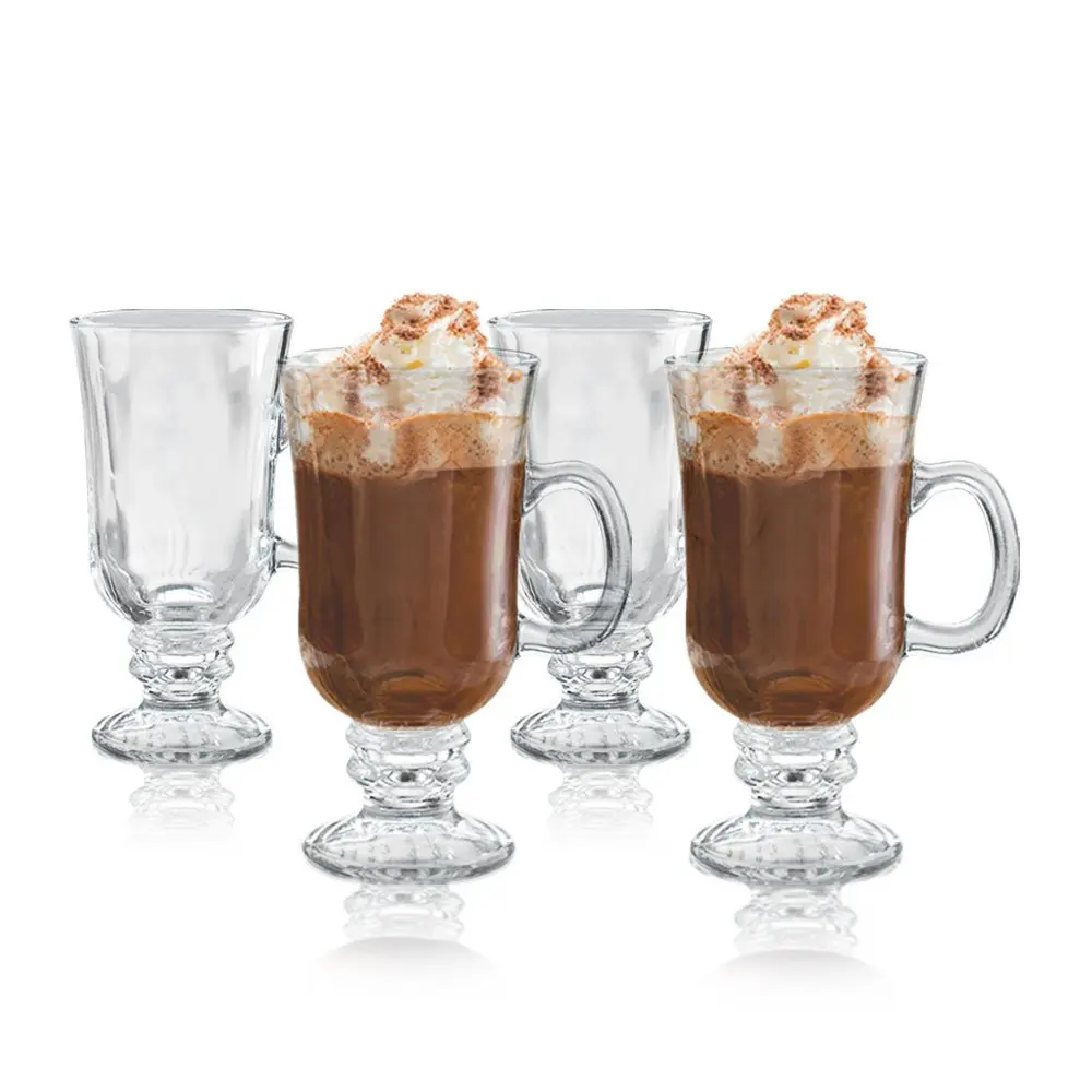 Buy Set Of 4 Irish Coffee Mugs, 8-oz Glass Cups Family & Party Set in Cheap Price on Alibaba.com