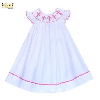 smocked cross bishop dress