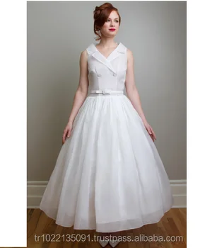 Cotton Or Silk Organza Wedding Dress 