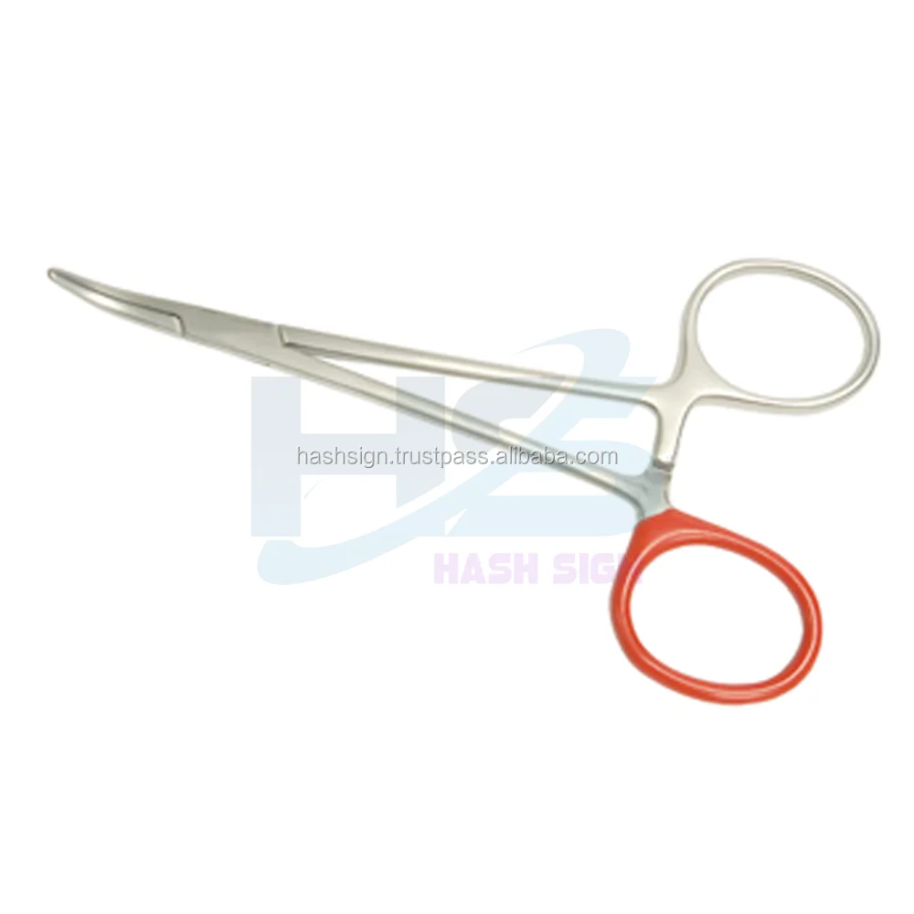 Hemostatic Locking Clamp Forceps Straight Curved Medical Surgical Needle Holders