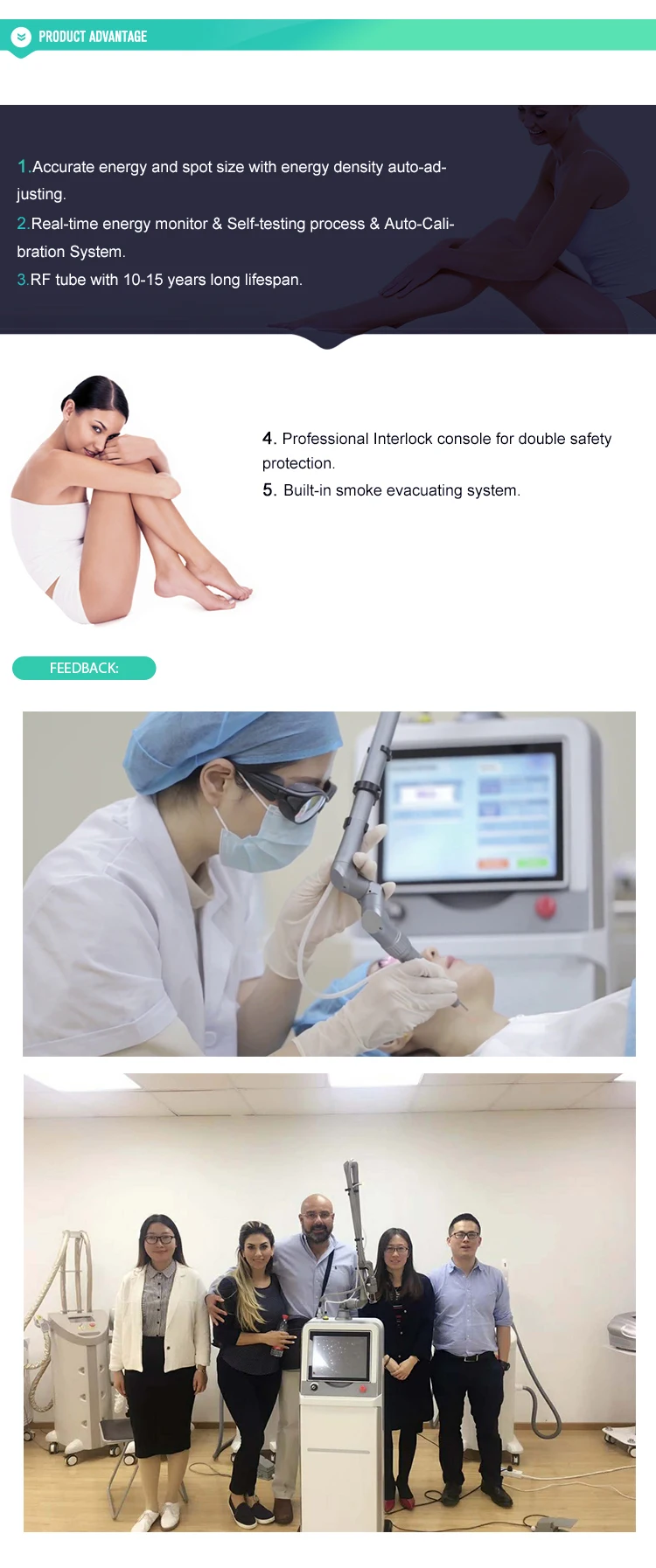 Beijing sincoheren 10600Nm Medical Vaginal Tightening Fractional Co2 Laser Equipment