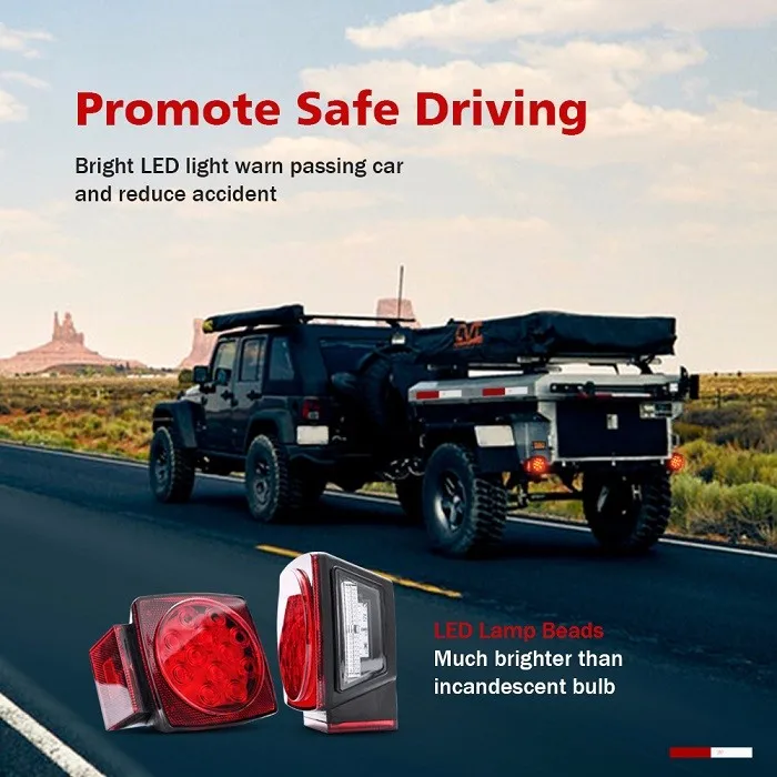 Mictuning Towing 12v Led Submersible Utility Led Beads Rectangular