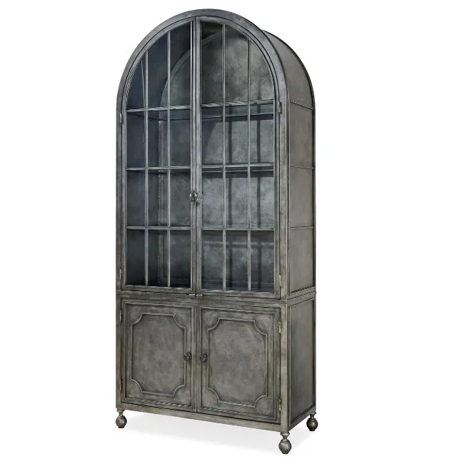 Industriel Et Vintage Indien Gris Fer Noir 2 Porte En Verre Armoire De Salon Buy Living Room Glass Cabinet Design Vitrine Living Room Cabinets Modern Glass Display Cabinet Product On Alibaba Com