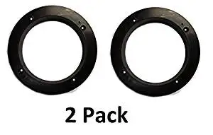 Wotefusi Waterproof Speaker Spacer Extender Rings 6.5 Car Speaker Black 1.2 Depth Extender Spacer Rings Adapter