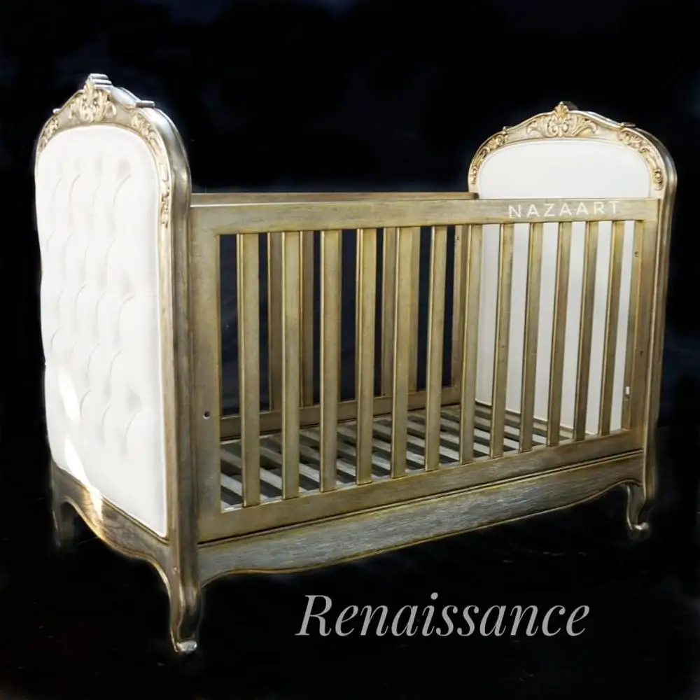 European Style Baby Boxes Bed Crib Cot Renaissance Series High