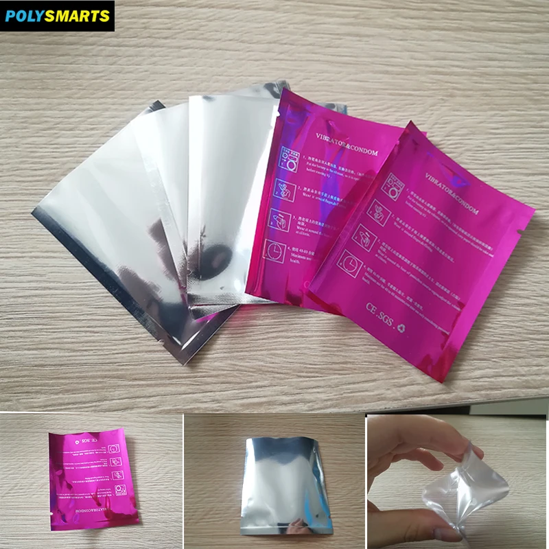 Wholesale Custom Adult Condom Packaging Bags Printed Heat Sealed