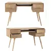 rustic unique design 4 drawer folding legs mango wood console tables