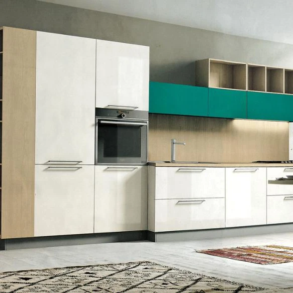 Mdf Plywood Melamine Modular Kitchen Cabinet Simple Design Buy