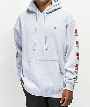 grey rose hoodie