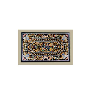 Pietra Dura Marble Inlay Dining Table Tops Buy Pietra Dura Marble Inlay Table Top Marble Inlaid Dining Table Stone Inlay Table Tops Product On