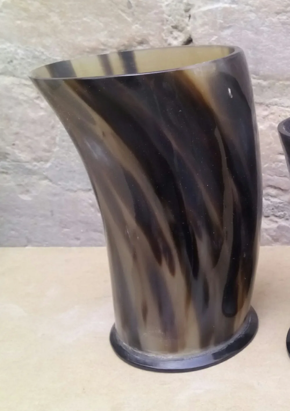 Natural Horn Drinking Glasses Made From Natural Buffalo Horn Suitable