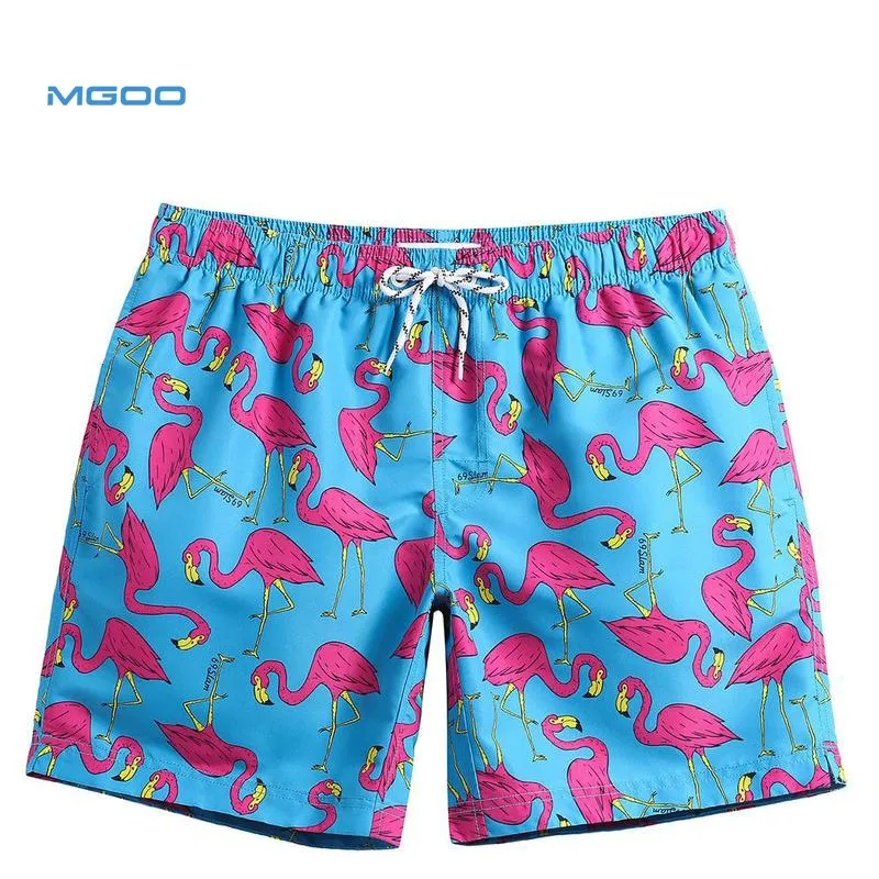 Flamingos Beach Shorts For Men 