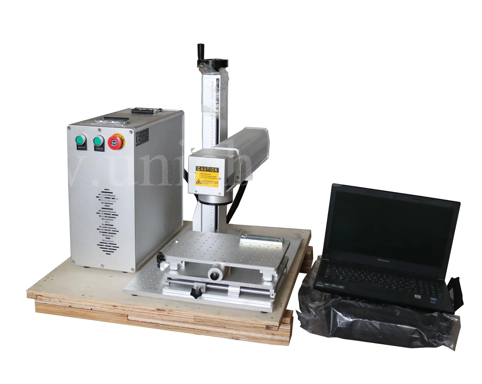 Mini split Portable 20W 30W Jewelry Gold silver Metal sheet Fiber laser marking machine