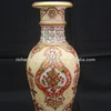 Handicraft Stone Artifact with Gold Leaf Handmade Marble Vase