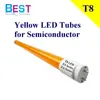Yellow LED Tubes T8 for Semiconductor; no uv t8 yellow light