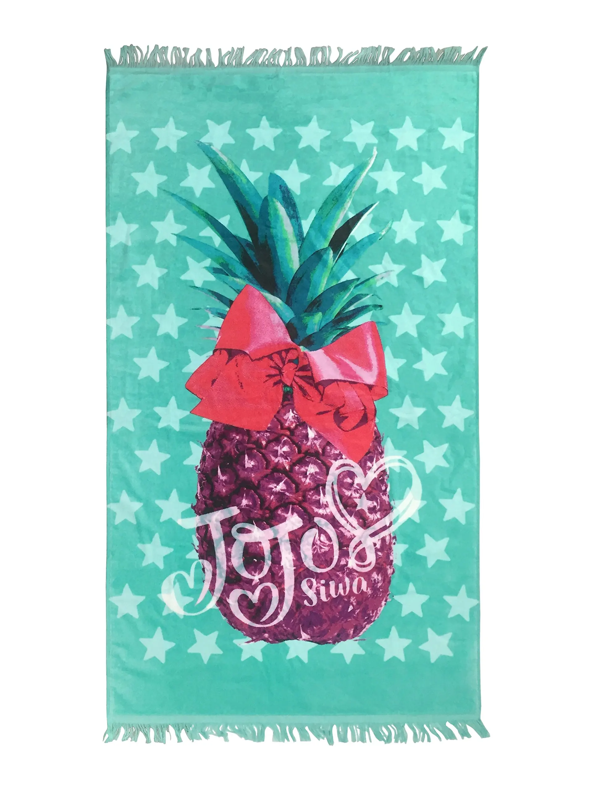 Nickelodeon JoJo Siwa Pineapple Teal Cotton Bath/Pool/Beach Towel (Official JoJo Siwa Product)