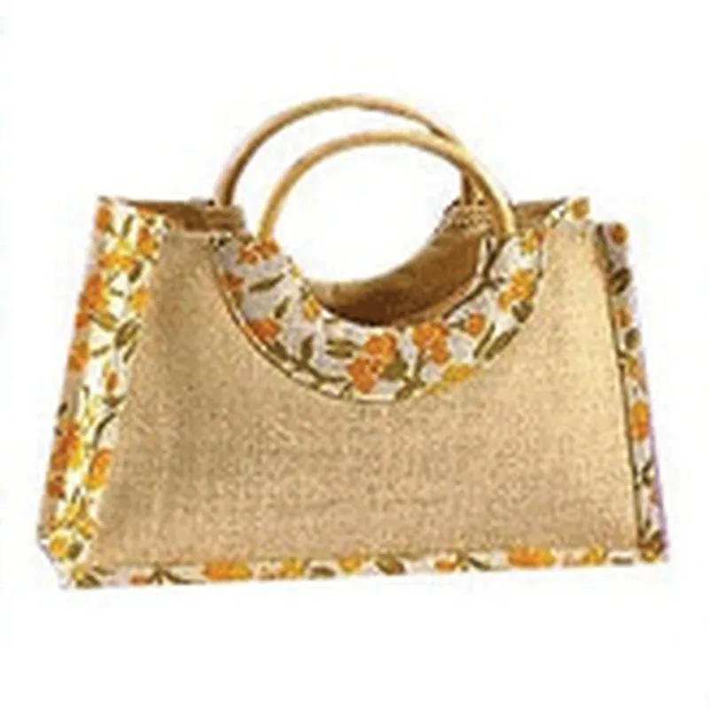 Cane Handle Jute Shopping Bag Buy Reusable Shopping Bag