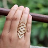 AR-3071 Armor 18k Solid Gold Ring Pave Diamond Ring Jewelry Manufacturer Wholesale Indian Handmade Jewelry