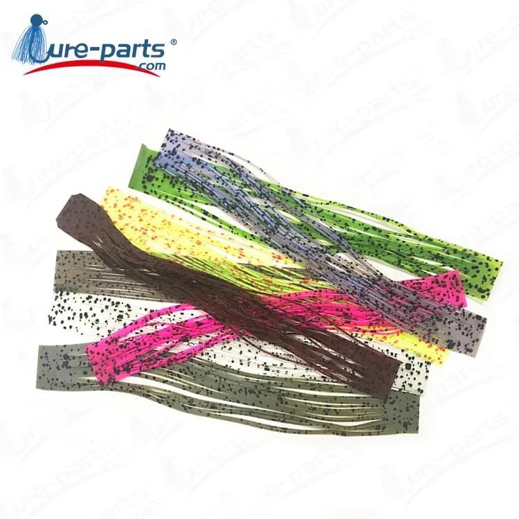 Hot Sale Soft Fishing Lures Tungsten Jig Silicone Skirts Material