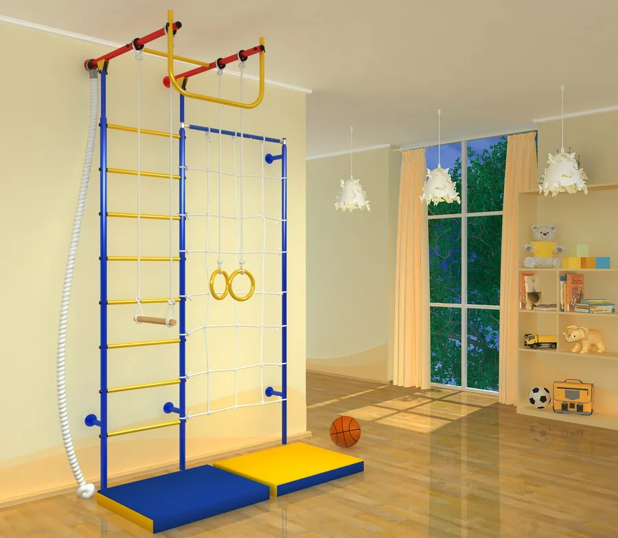 Swedish Wall Ladder Home Gym For Kids Children's Home Gym Swedish