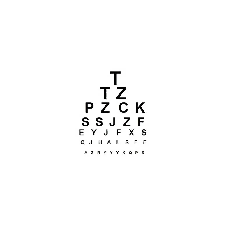 Official Eye Test Chart