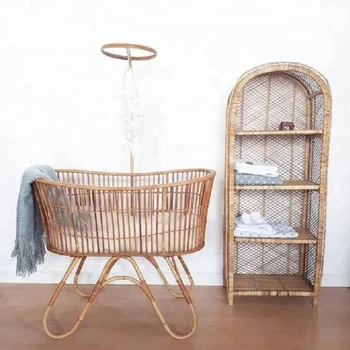 Vintage Rattan Bassinet Rattan Crib For Baby Buy Bassinet Baby