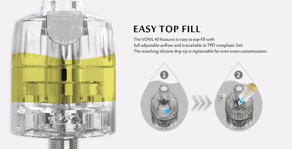 Newest amazon electronic cigarette vape starter Vlit Vowl 40 kit with Preco MTL tank vape pen electronic cigarette