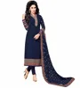 Occasion Party Wear Heavy Embroidery Semi-Sttiched Georgette Dress Material Salwar Kameez 2017 (salwar kameez Suits)