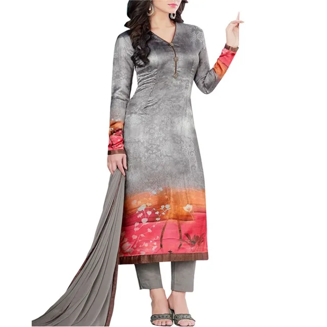 suit design with printed salwar