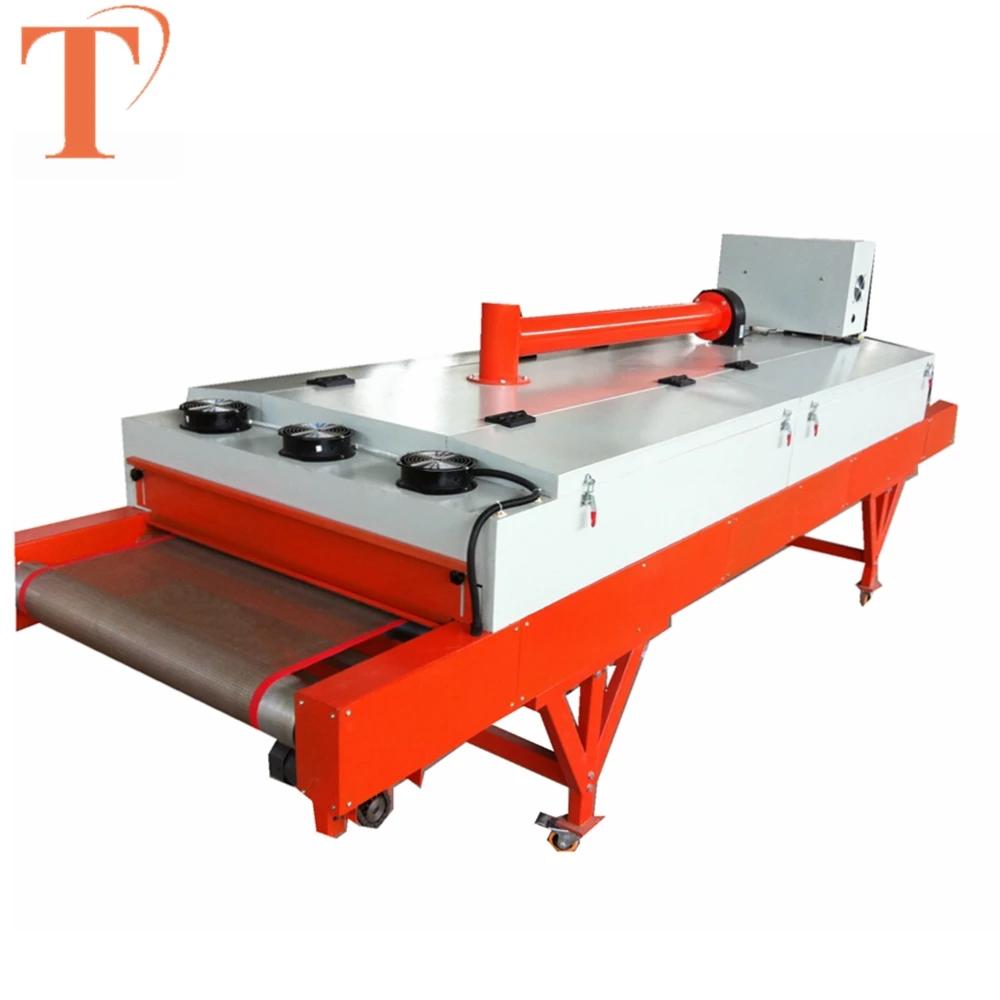 
T-shirt screen printing conveyor infrared ray dryer with tunnel 