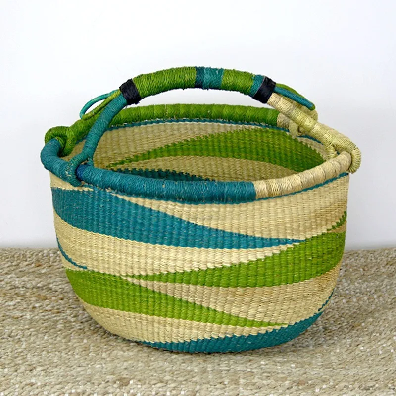 Handicrafts Hot Design Seagrass Baskets With Handles Bolga Basket