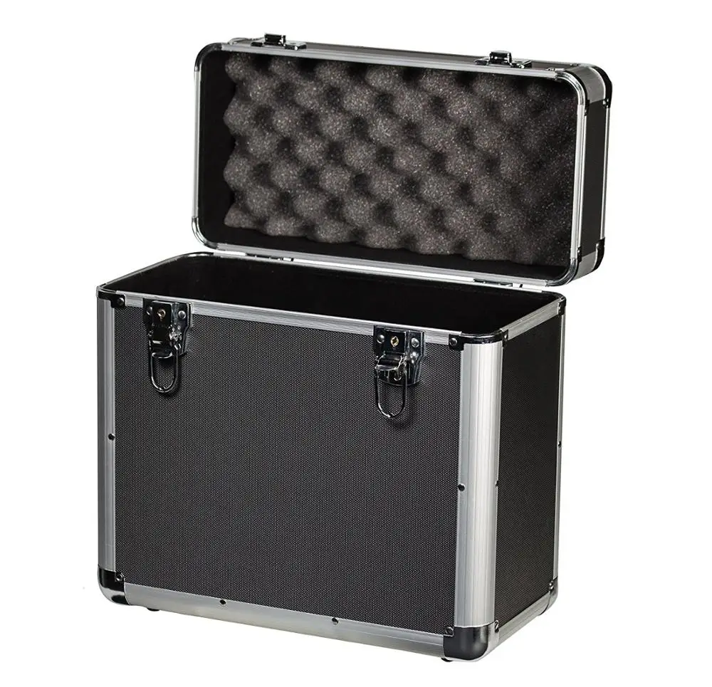 Hama LP Case 50, Aluminium look, Silver