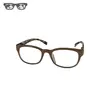 Double color combination design shiny coating matched thin temples glasses frame
