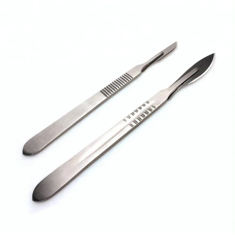 Stainless Steel Surgery Scalpel Handle Bp Handle 3 With Scale Surgical Blades Knife Handle 8762
