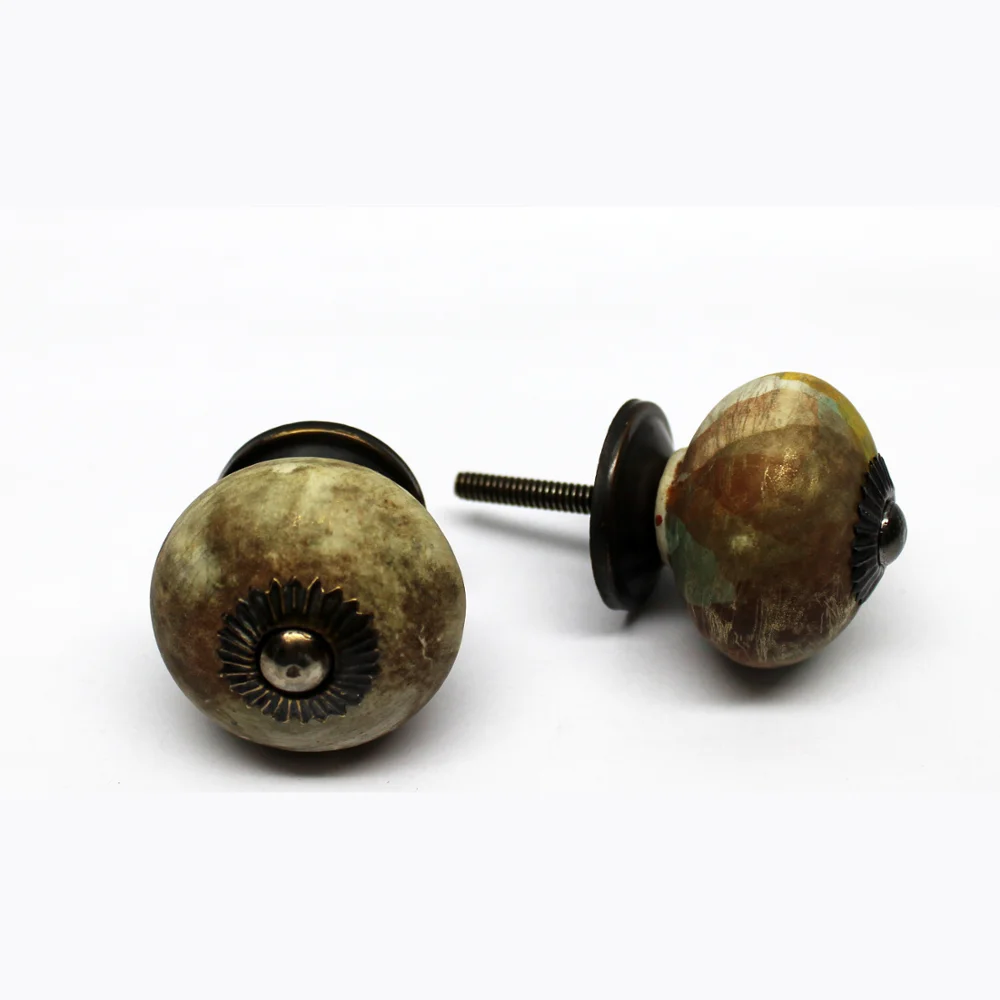 Marble Look Ceramic Drawer Knobs Pulls Buy Handmade