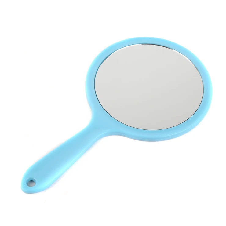 Colorful Large Round Barber Portable Mirror With Handle Buy Portable