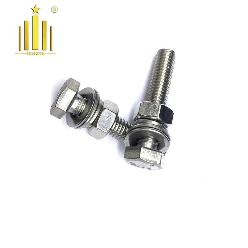Low Price 304 316 Stainless Steel Hex Bolt With Washer Attached Buy