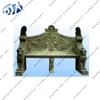 green marble bench with arm rest and back animal status