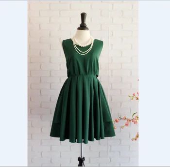 cocktail dress dark green