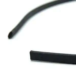 10x5mm Black Licorice Leather Cork Cord Portuguese cork jewelry supplies /Findings cord vegan COR-326