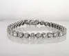 18K White Gold Tennis Gold bracelet Set with 35 Round Shape Diamonds Total 19.65 Carat