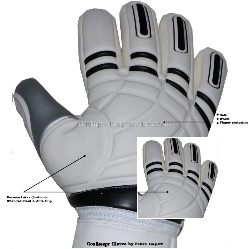 Details about   Goalkeeper Goalie Flat Roll Finger Saver Protection New Design Football Gloves 