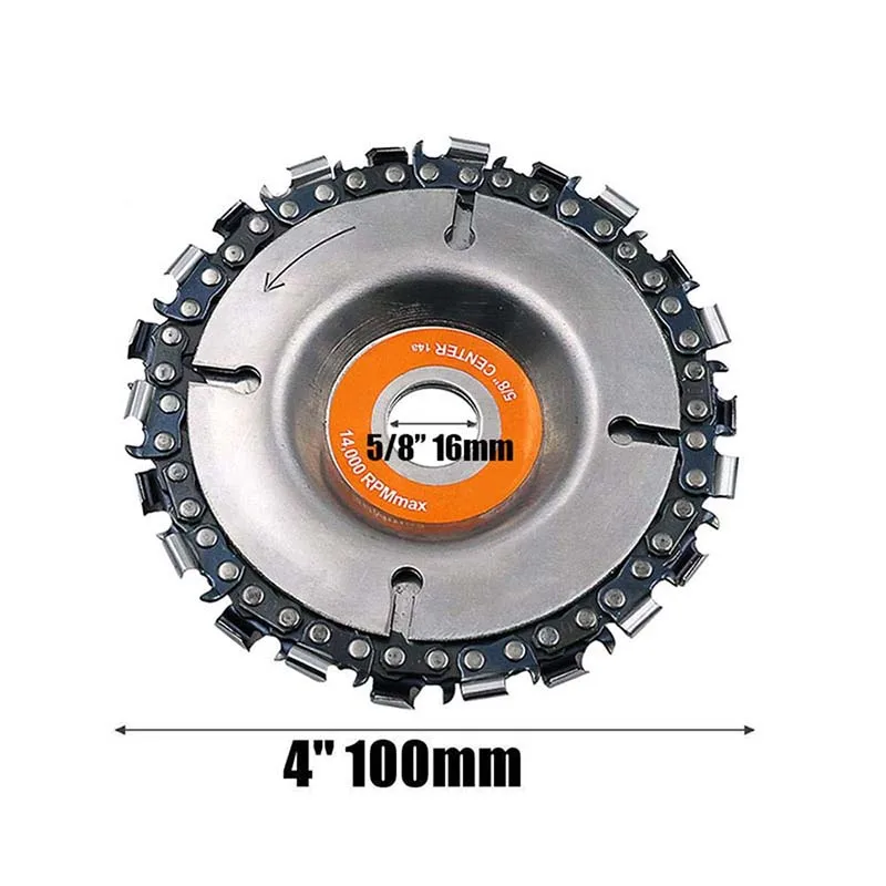 4 Inch Grinder Chain Saw Disc 22 Tooth Abrasive Cut Chainsaw For