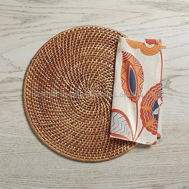 Handmade Round Rattan Placemat Buy Rattan Placemat,Round Placemat