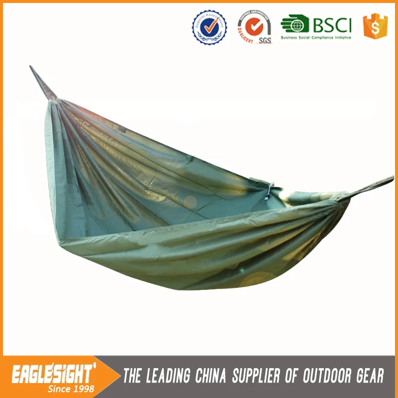 Nylon Parachute Fabric Potable Folding Outdoor Swing Hammock