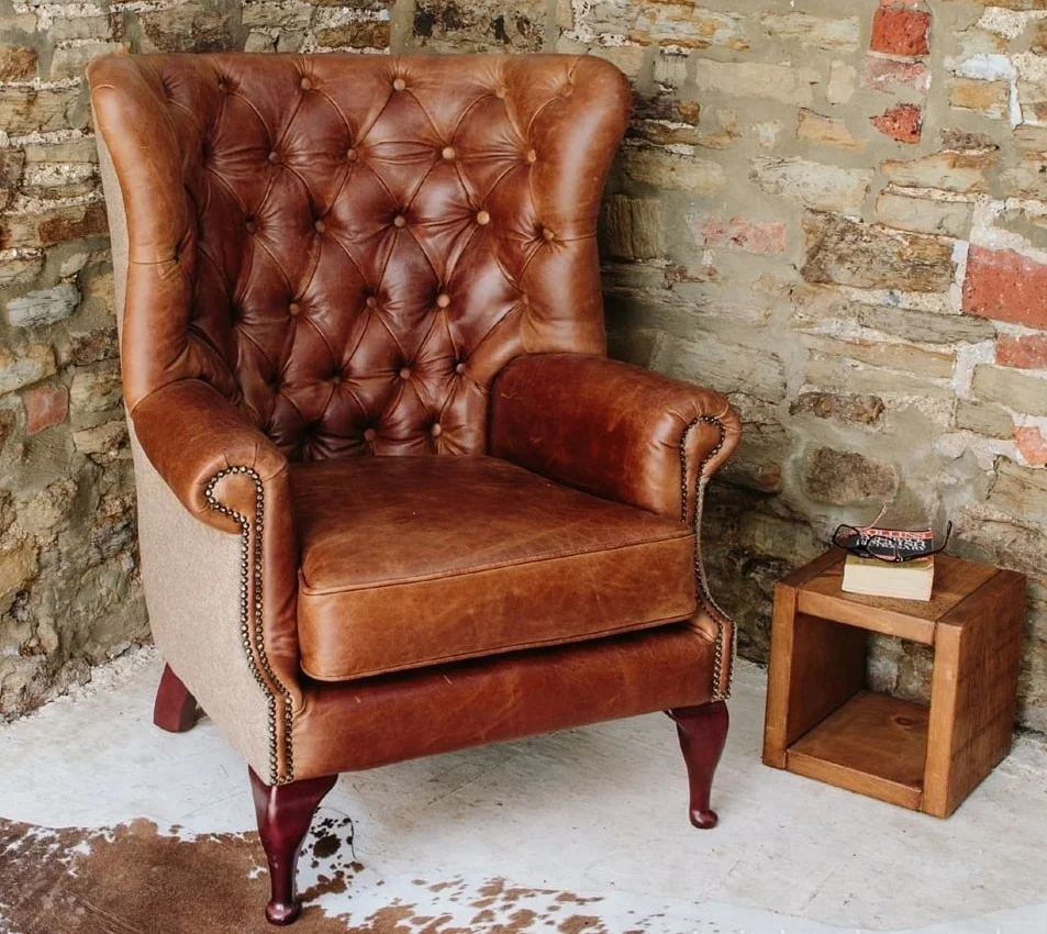 vintage leather  tweed chesterfield armchair vintage leather arm chair   buy vintage leather wing back chairleather arm chairgenuine leather arm