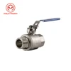 DN25 304, 316 Material 2 Piece Internal And External (M*F) Threaded Forged Ball Valve