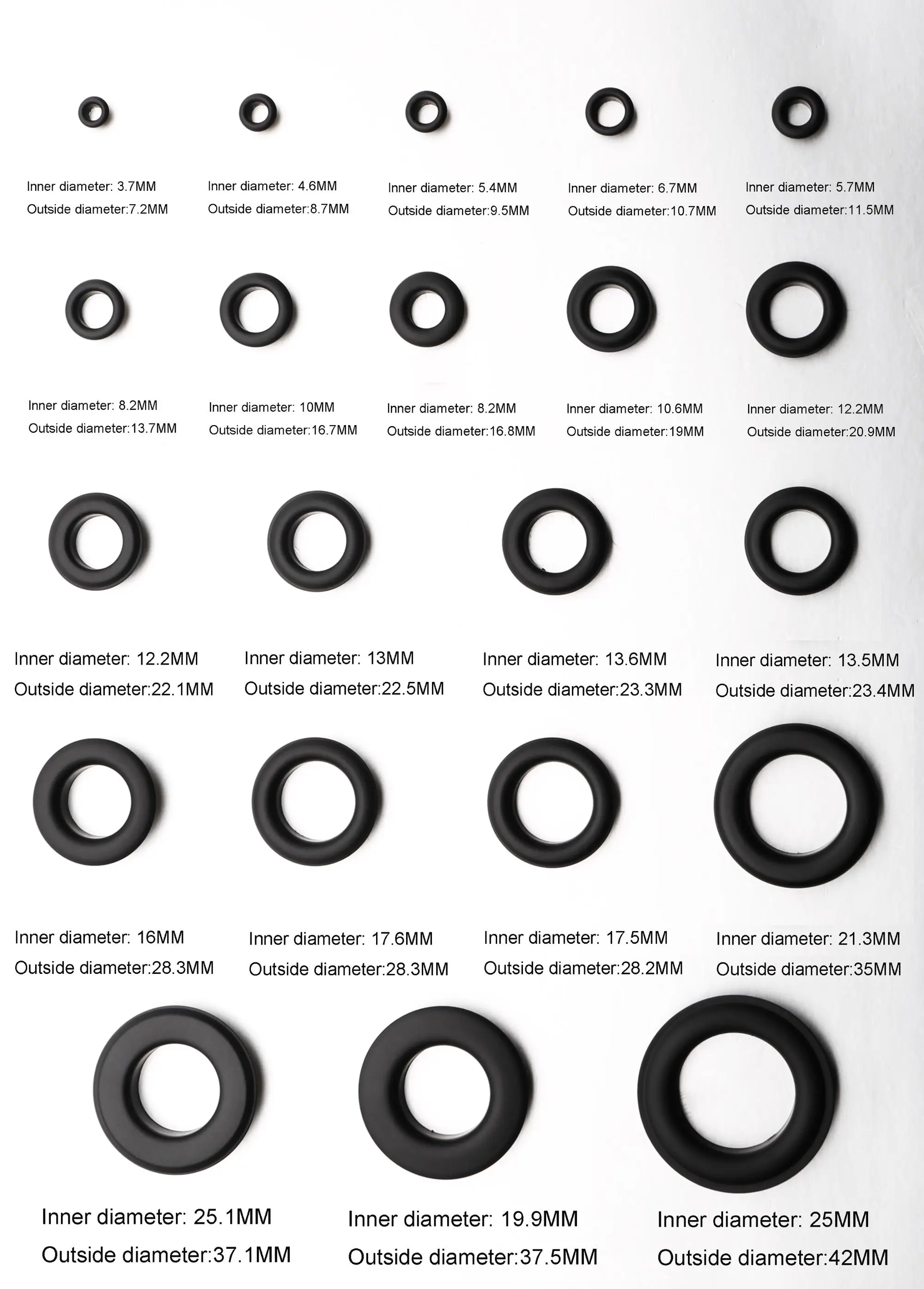 High quality matt black custom logo brass grommets metal eyelets for boots